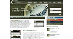 Desktop Screenshot of governancepro.com